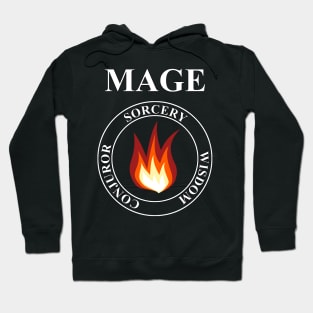 Mage Fantasy RPG Class Fire Magic T-shirt Hoodie